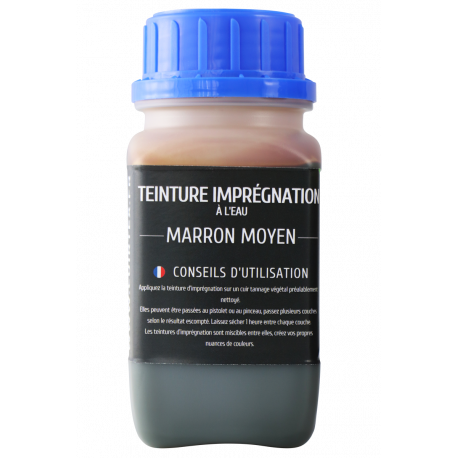 Teinture imprégnation à l'eau 250 ml marron moyen