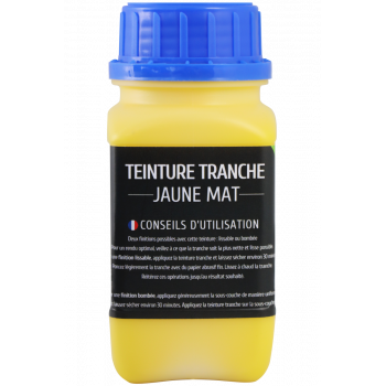 Teinture tranche 250 ml jaune mat