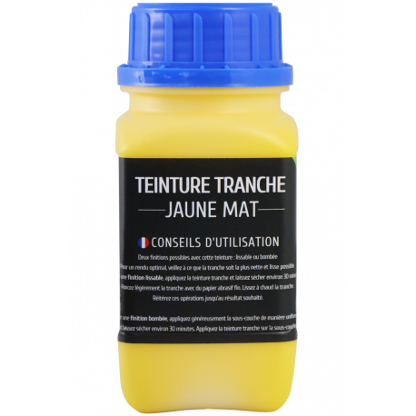 Teinture tranche 250 ml jaune mat