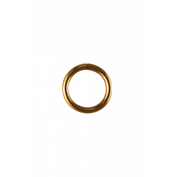 Petit anneau rond doré x10