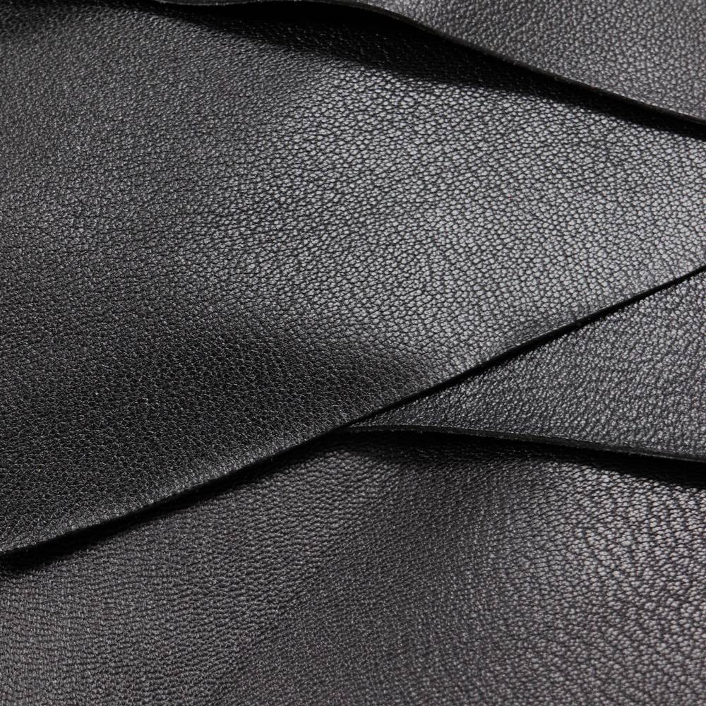 Sacoches de selle moto cuir de chèvre noir 2 côtés rares