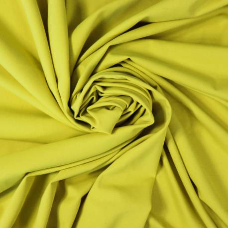 Tissu jersey uni jaune citron