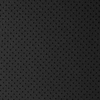 Simili cuir effet perforé carré noir