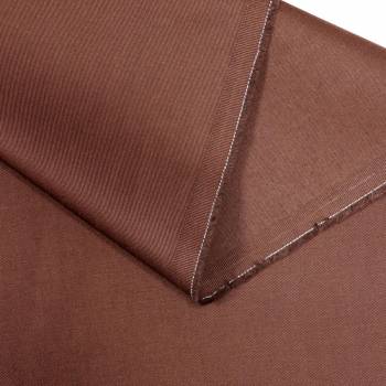 Gabardine de coton marron