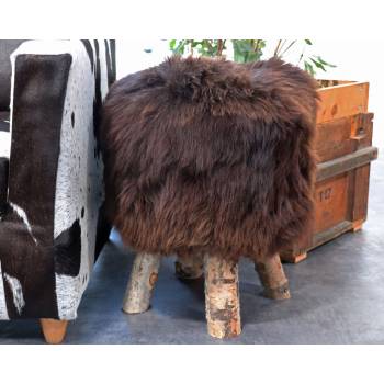 Tabouret scandinave marron