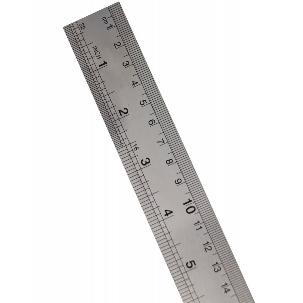 Réglet inox LARGE - 20 cm - DECO CUIR