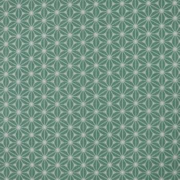 Tissu coton Fuji Menthe