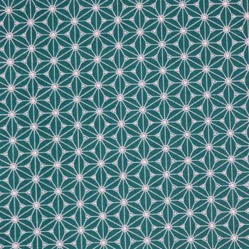 Tissu coton Fuji Emeraude