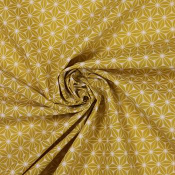 Tissu coton Fuji Jaune