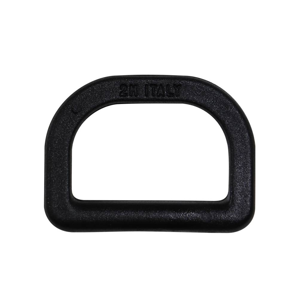 Demi anneau en plastique noir pour accessoiriser les sacs - Cuirtex