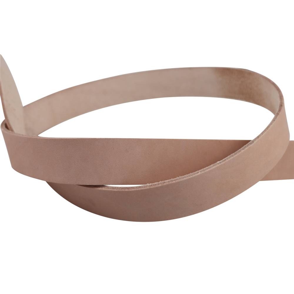 Lacet en cuir carré,couleur camel fauve largeur 3 mm - Cuir en Stock