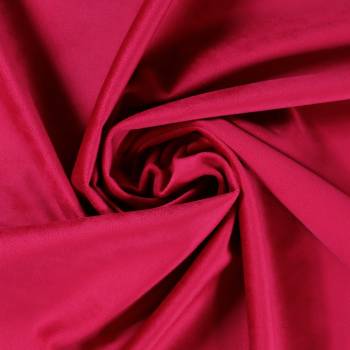 Tissu velours uni rouge - 150 cm