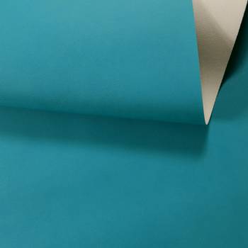 Simili cuir bleu paon