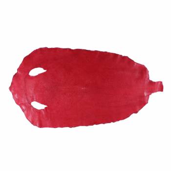 Galuchat poncé rond 8" rouge