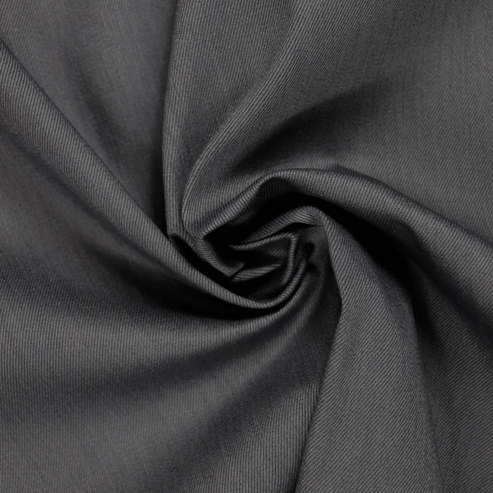 Tissu jean en coton couleur gris anthracite au mètre - Cuirtex