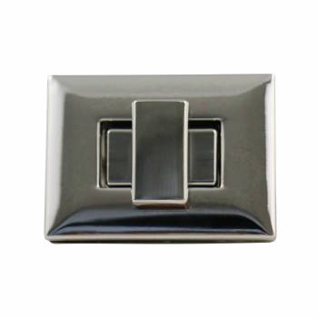 Fermoir tourniquet 40 x 30 mm argent