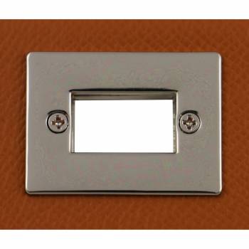 Fermoir tourniquet 40 x 30 mm argent