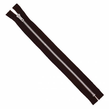 Fermeture éclair marron foncé 22 cm