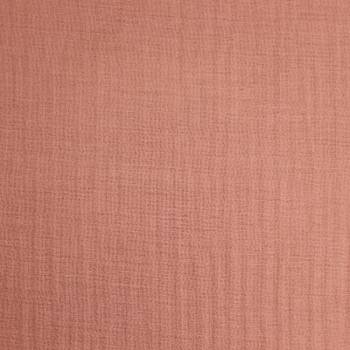 Tissu double gaze de coton blush