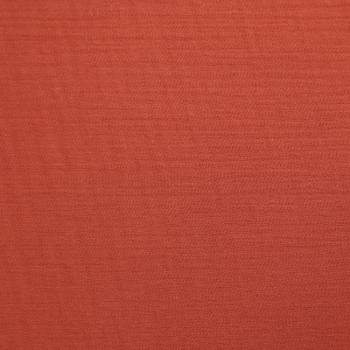 Tissu double gaze de coton terracotta
