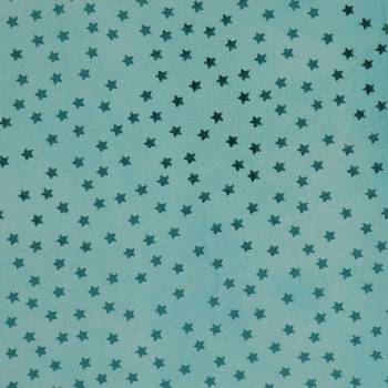 Chèvre fantaisie velours Estrella bleu ciel