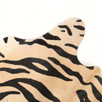 Peau de vache à poils imprimée safari Tigre du Bengal