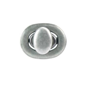 Bouton de col à visser 6 mm 02 Canon de Fusil en Zamak Plaqué Argent a