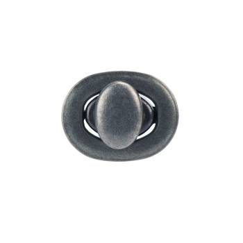 Fermoir tourniquet ovale IVAN noir 1301-06
