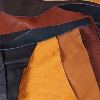 Petites chutes de cuir Nappa mixte