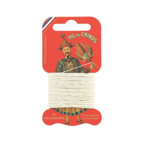 Carte 15m fil de lin Câblé Extra Glacé 105 Naturel