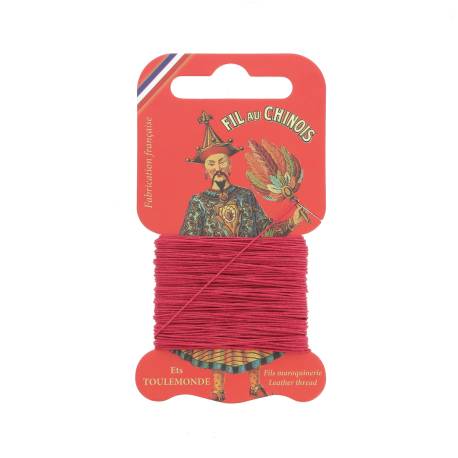 Carte 15m fil de lin Câblé Extra Glacé 128 Rouge