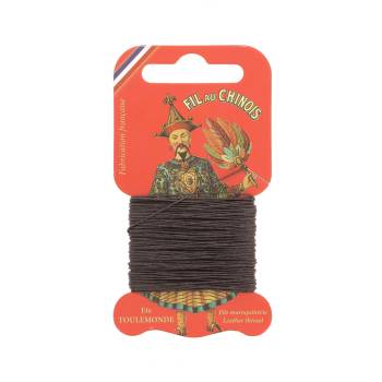 Carte 15m fil de lin Câblé Extra Glacé 901 Marron Foncé