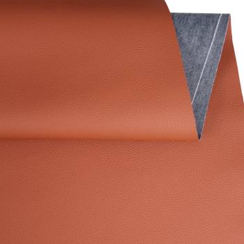 Simili cuir grainé cognac 2A14