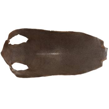 Galuchat poncé long 9" chocolat