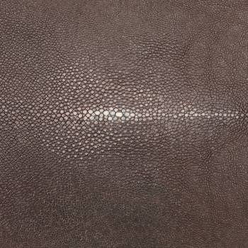 Galuchat poncé long 9" chocolat