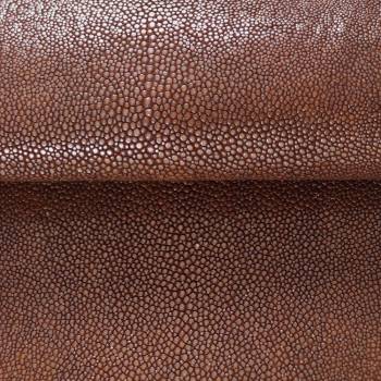 Galuchat poncé long 9" marron
