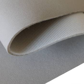 Tissu moussé gris
