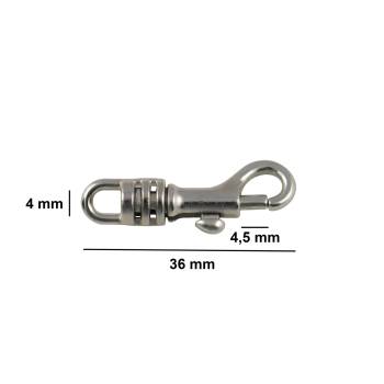 Petit mousqueton M11 argent