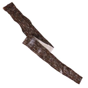 Peau de serpent Elaphe léopard marron