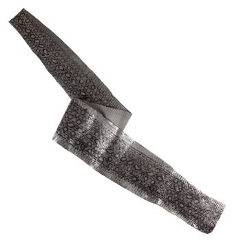 Peau de serpent Elaphe léopard argent