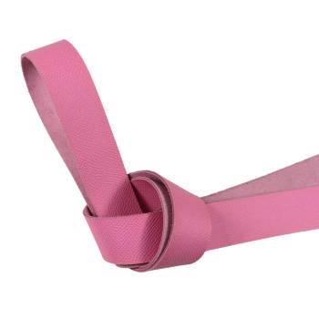 Lanière de veau Megève rose 30 mm