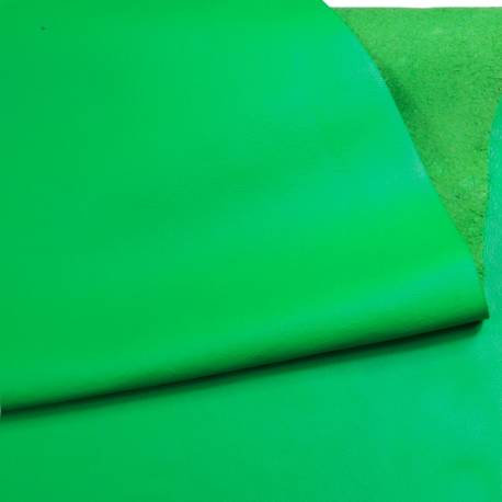 Demi-vachette lisse vert 10/12