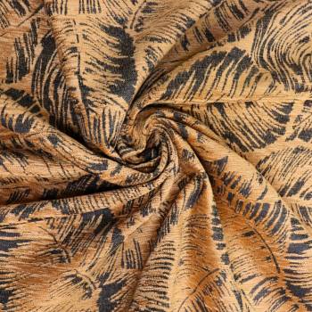 Tissu jacquard Bornéo Ocre