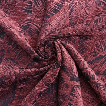 Tissu jacquard Bornéo Terracotta