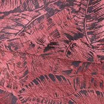 Tissu jacquard Bornéo Terracotta