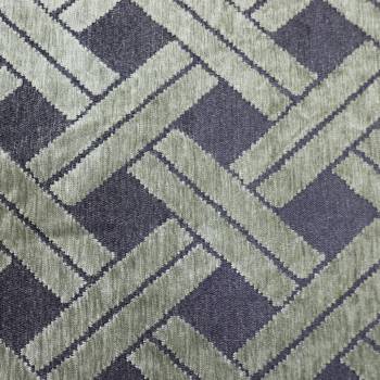 Tissu jacquard Cannage Vert