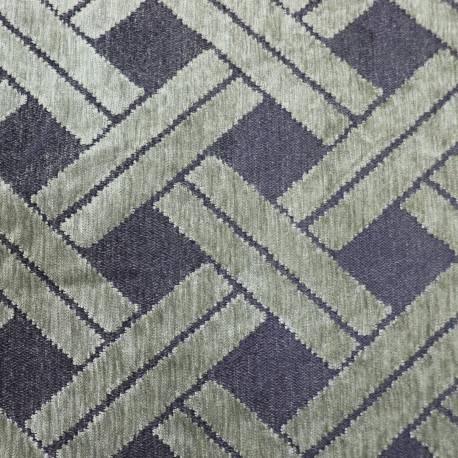 Tissu jacquard Cannage Vert