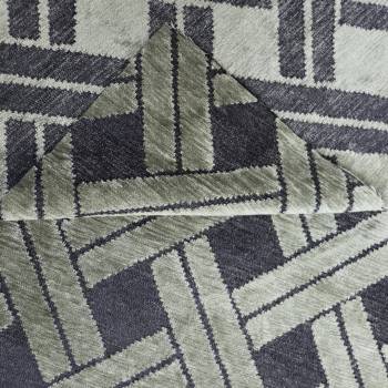 Tissu jacquard Cannage Vert