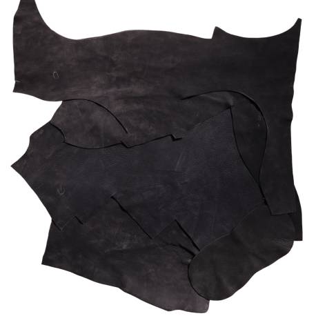 Chutes de taurillon nubuck noir