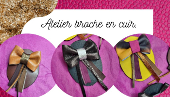 Atelier broche en cuir avec Wacky bag